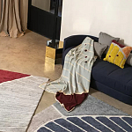 Чехол на подушку с рисунком горчичного цвета Elan Textured варинант исполнения - 1 | Loft Concept в Екатеринбурге