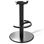 Барный стул вращающийся со спинкой и подлокотниками Douglas Rhombus Синий Велюр варинант исполнения - 3 | Loft Concept в Екатеринбурге