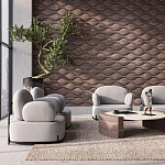 Гипсовая 3D панель с принтографией PM-108 варинант исполнения - 3 | Loft Concept в Екатеринбурге