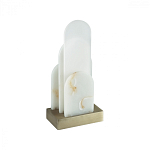 Настольная лампа с белыми вертикальными элементами Alabaster Totem   варинант исполнения - 4 | Loft Concept в Екатеринбурге