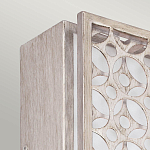 Бра прямоугольное в серебрянном цвете с ажурной решеткой Feiss варинант исполнения - 2 | Loft Concept в Екатеринбурге