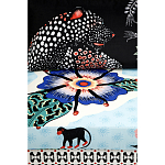 Большой Трехместный Диван с цветным принтом Qalakabusha Large Sofa варинант исполнения - 7 | Loft Concept в Екатеринбурге