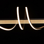 Люстра линейная черного цвета с волнообразным металлическим элементом Luke Lampco Tracer Lamp варинант исполнения - 5 | Loft Concept в Екатеринбурге