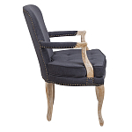 Кресло Aubrey Classical Armchair dark grey velour варинант исполнения - 2 | Loft Concept в Екатеринбурге