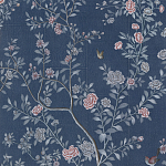 Обои ручная роспись Houghton Dark Blue варинант исполнения - 3 | Loft Concept в Екатеринбурге