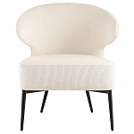 Современное мягкое кресло на металлических ножках Rakush Milk варинант исполнения - 2 | Loft Concept в Екатеринбурге