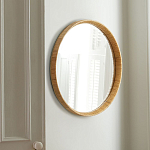 Зеркало круглое в раме из ротанга Wickerwork варинант исполнения - 1 | Loft Concept в Екатеринбурге