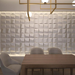 Гипсовая 3D панель с принтографией PM-26 варинант исполнения - 1 | Loft Concept в Екатеринбурге