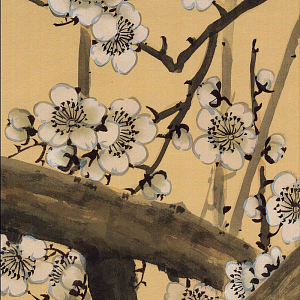 Обои ручная роспись Rock Tree