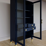 Дизайнерский шкаф витрина Elsa Dreams Blue с 4-мя ящиками варинант исполнения - 7 | Loft Concept в Екатеринбурге