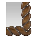 Зеркало с текстурной рамой из натурального дерева  Pine Wall Mirror варинант исполнения - 3 | Loft Concept в Екатеринбурге