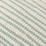 Чехол на подушку мятного цвета с бахромой и объемным узором Ethnic mix варинант исполнения - 2 | Loft Concept в Екатеринбурге