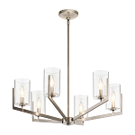 Люстра с 6-ю прозрачными цилиндрическими плафонами Kichler варинант исполнения - 10 | Loft Concept в Екатеринбурге
