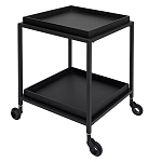 Тумба чёрная на колёсах Cabinet on Wheels варинант исполнения - 2 | Loft Concept в Екатеринбурге