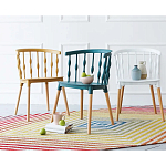 Пластиковый стул на ножках из массива бука Ferret Spiral Green варинант исполнения - 8 | Loft Concept в Екатеринбурге