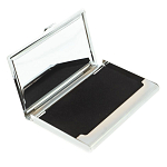 Визитница карманная металлическая с накладкой из натурального камня Яшма Stone Business Card Holders варинант исполнения - 3 | Loft Concept в Екатеринбурге