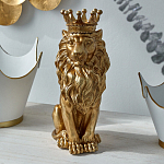 Статуэтка лев с детализированной гривой и изящной короной Lion Crown  варинант исполнения - 4 | Loft Concept в Екатеринбурге