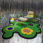 Дизайнерский ковер с цветами Poltronova Tappeto Prato Rug варинант исполнения - 3 | Loft Concept в Екатеринбурге