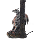 Настольная лампа с абажуром Дракон Silver Red Dragon Коричневый абажур варинант исполнения - 4 | Loft Concept в Екатеринбурге