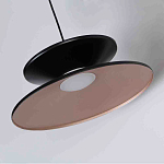 Бра черного цвета с двойным абажуром в форме конусов Obsidian Touch варинант исполнения - 2 | Loft Concept в Екатеринбурге