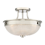 Потолочный светильник со стеклянным плафоном в виде купола Quoizel варинант исполнения - 1 | Loft Concept в Екатеринбурге