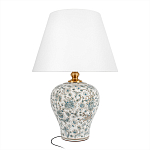 Настольная лампа с цветочной росписью Lamp Flower Painting варинант исполнения - 1 | Loft Concept в Екатеринбурге