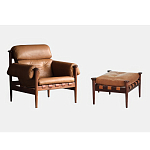 Пуф с каркасом из дерева и обивкой из кожи Furniture Medieval варинант исполнения - 1 | Loft Concept в Екатеринбурге