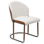 Стул мягкий с обивкой из рогожки и экокожи Contrasting Performance варинант исполнения - 5 | Loft Concept в Екатеринбурге