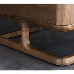 Прикроватный деревянный столик с 2-мя ящиками Moon Walnut Furniture варинант исполнения - 6 | Loft Concept в Екатеринбурге