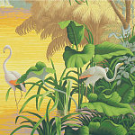 Обои ручная роспись Le Brésil Special Colourway варинант исполнения - 2 | Loft Concept в Екатеринбурге