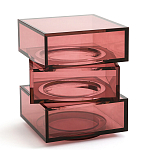 Стол журнальный в форме кубов Acrylic Furniture Lumina Crimson Clarity варинант исполнения - 1 | Loft Concept в Екатеринбурге