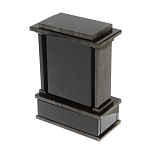 Часы настольные черные из натурального камня Обсидиан Stone Clock варинант исполнения - 3 | Loft Concept в Екатеринбурге