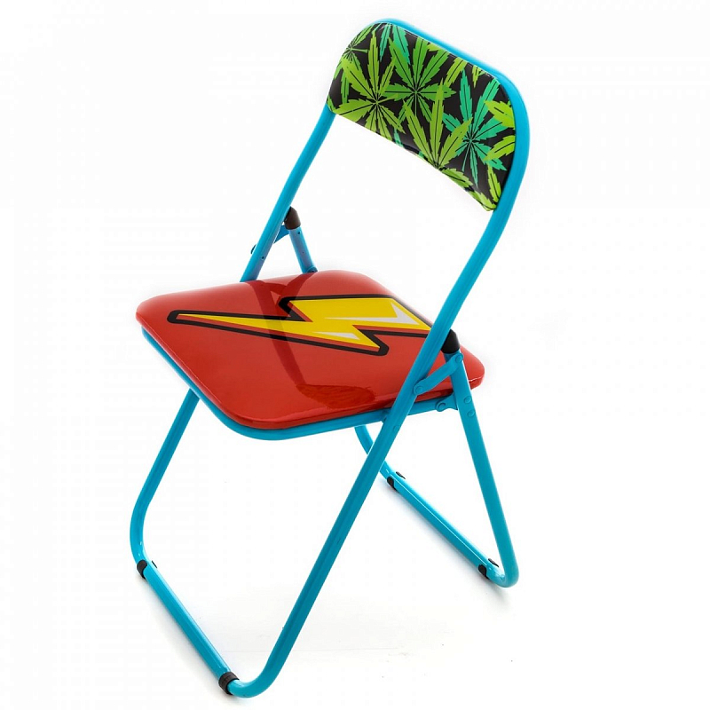 Стул Seletti Folding Chair Flash Мульти Голубой в Екатеринбурге | Loft Concept 