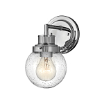 Бра для ванных комнат с прозрачным шарообразным плафоном из стекла с пузырьками на круглом основании Hinkley варинант исполнения - 6 | Loft Concept в Екатеринбурге