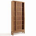 Шкаф из массива тика Okino Wood Cabinet варинант исполнения - 5 | Loft Concept в Екатеринбурге