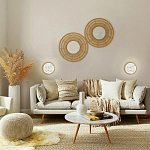 Бра в форме диска с перламутровыми прямоугольниками из морской ракушки Touch of Marine Charm варинант исполнения - 4 | Loft Concept в Екатеринбурге