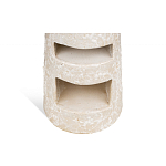 Керамический столик с деревянной столешницей "Пешка" варинант исполнения - 4 | Loft Concept в Екатеринбурге