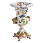 Ваза из фарфора с бронзовыми Овнами Bronze Aries варинант исполнения - 3 | Loft Concept в Екатеринбурге