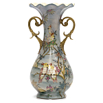 Ваза фарфоровая с попугаями Gaya варинант исполнения - 2 | Loft Concept в Екатеринбурге