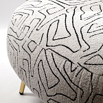 Кресло мягкое с принтом на золотистых ножках Onlooker варинант исполнения - 3 | Loft Concept в Екатеринбурге