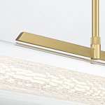 Подвесной светильник линейный золотого цвета с длинной цилиндрической стеклянной трубкой Eurofase варинант исполнения - 7 | Loft Concept в Екатеринбурге