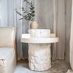 Дизайнерский журнальный стол цилиндрической формы фактурный Mylepen варинант исполнения - 2 | Loft Concept в Екатеринбурге